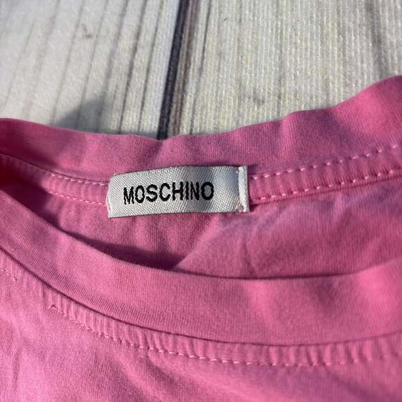 Moschino Couture This Is Not A Moschino Toy Teddy Bear Hot Pink T-Shirt - Good - Picture 9 of 9